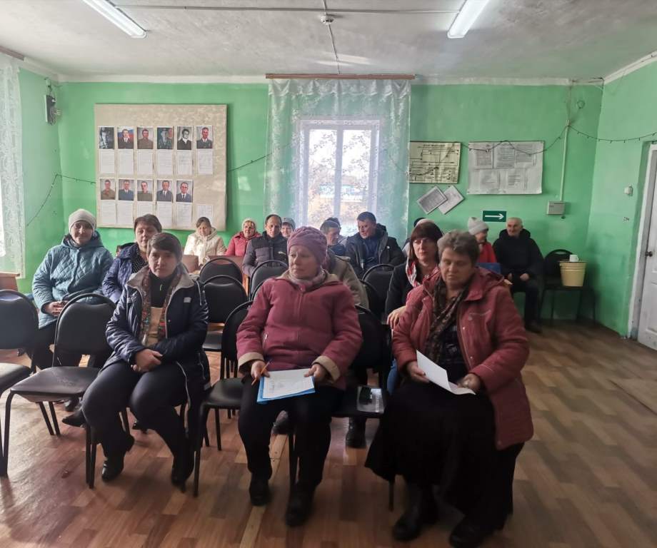 О проведении встречи с населением Администрации Беляевского сельсовета Конышевского района.